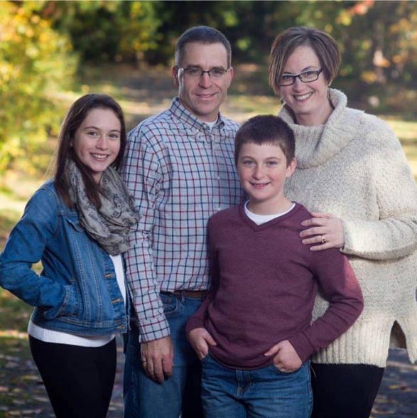 Susan Higdon and family