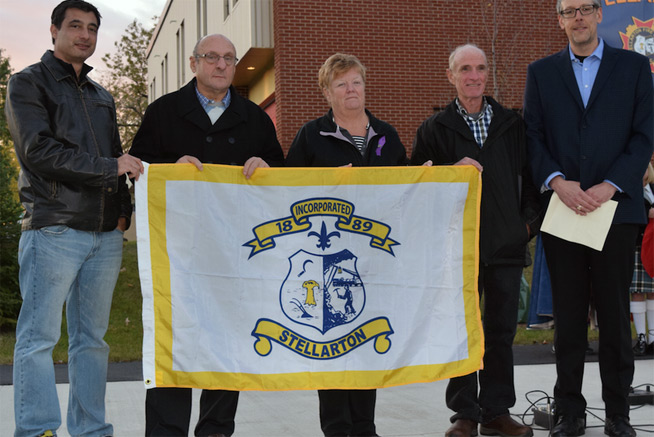 raising new flag